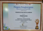 Pemerintah Kota Ambon Raih Penghargaan Financial Literacy Award 2026 dari OJK RI