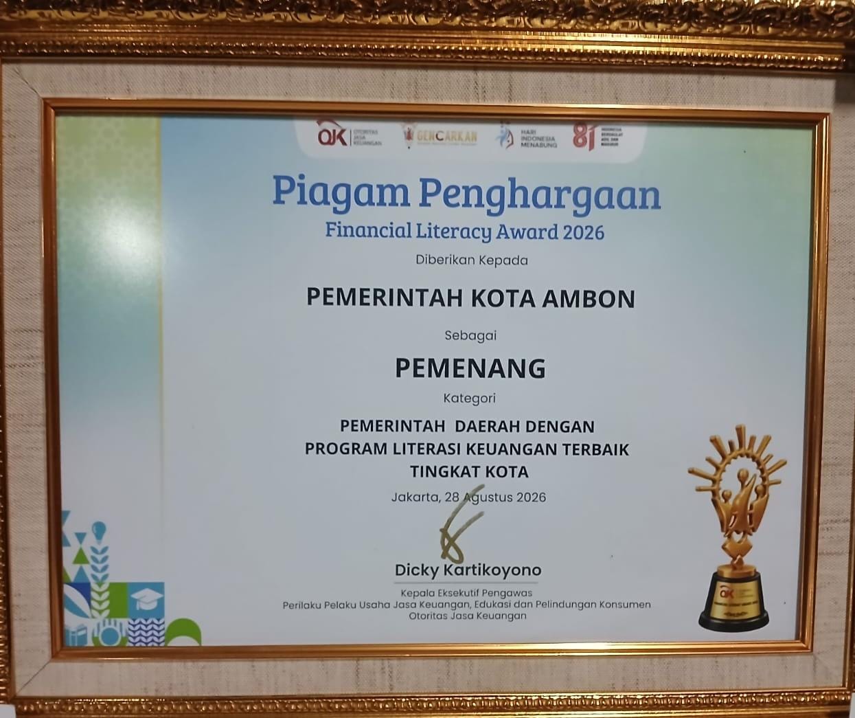 Penghargaan OJK RI