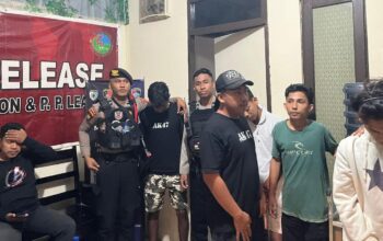 Patroli di Pantai Hongkong Desa Poka, Polisi Amankan 4 Pemuda Pemakai Sinte