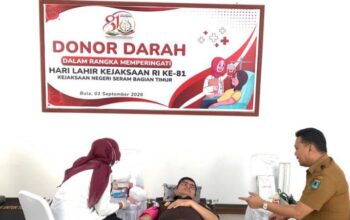 Kejaksaan Negeri SBT Gelar Donor Darah, Peringati Harla Kejaksaan RI Ke-81