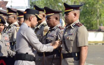 Kapolres SBT Gelar Sertijab Sejumlah Pejabat Utama dan Kapolsek