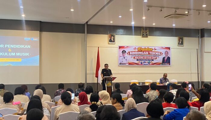 10 Sekolah di Kota Ambon Jalani Uji Coba Kurikulum Musik, Wattimena:  Kota Musik Harus Kita Hidupi