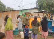 Setelahnya Gang Afganistan Kali Ini TNI Sosor Kawasan Kelapa Dua dengan Air