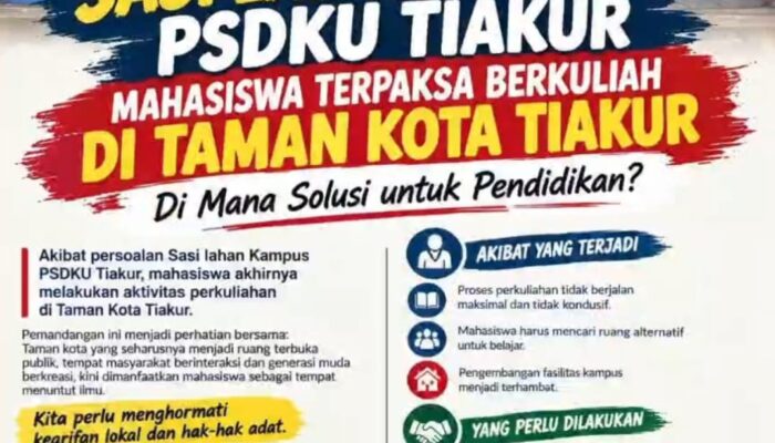 Perkuliahan PSDKU Unpatti di Tiakur Lumpuh Total, Warga Sasi Tanah dan Kampus